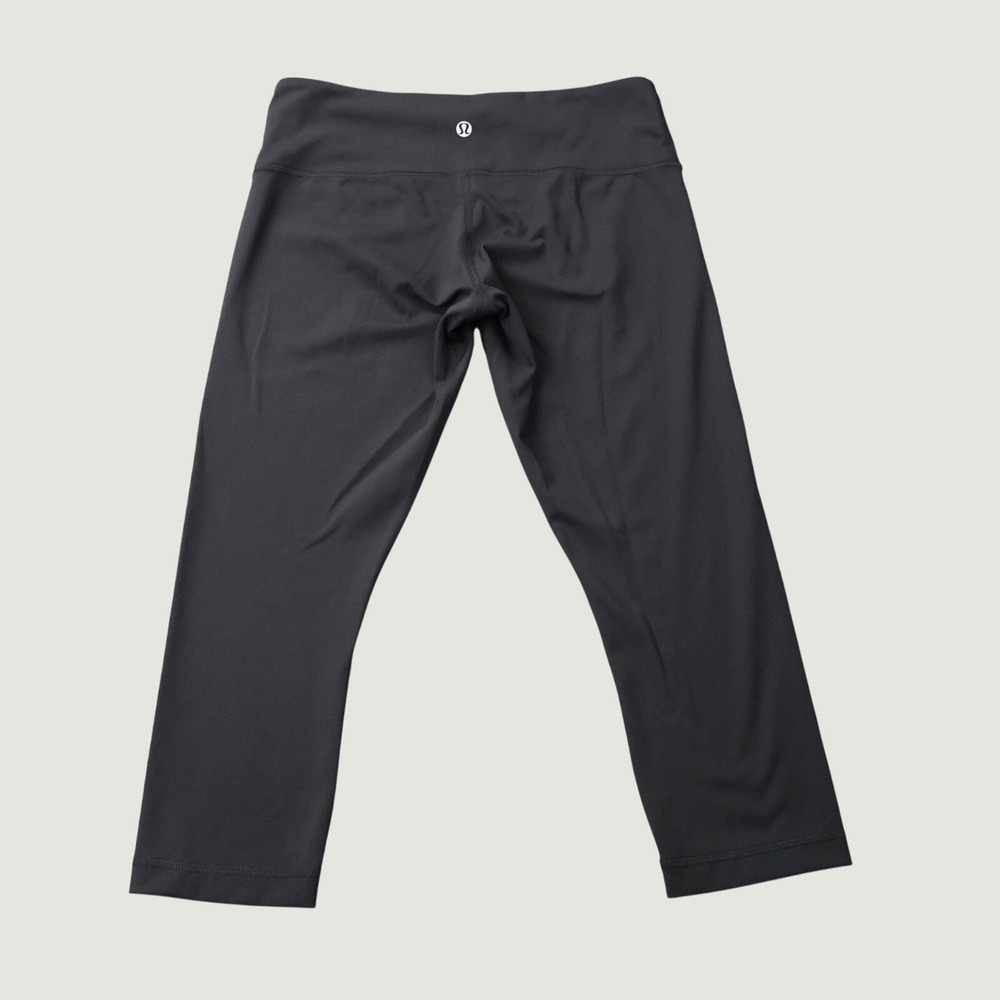 Lululemon Wunder Under Crop Leggings 4 Black Activewear Yoga Gym